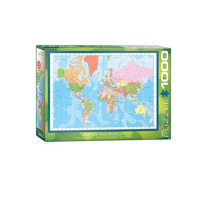 Eurographics 6000-1271 Modern Map of The World-1000 Piece Puzzle