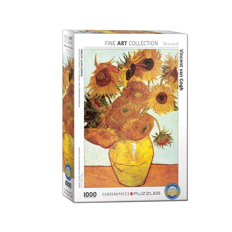 Eurographics Twelve Sunflowers by Van Gogh 1000-Piece Puzzle