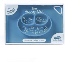Load image into Gallery viewer, ezpz Happy Mat - One-Piece Silicone placemat + Plate (Blue)
