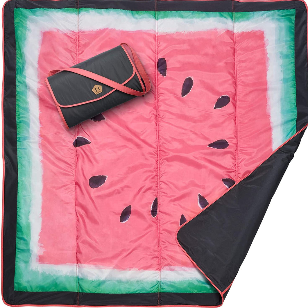 Roll over image to zoom in      JJ Cole - All-Purpose Outdoor Baby Blanket, Lightweight and water-resistant, Watermelon, 5' X 5'