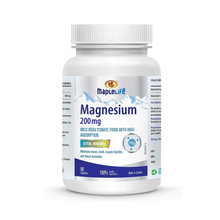 Load image into Gallery viewer, MapleLife Magnesium 200mg Mild Bisglycinate Form With High Absorption
